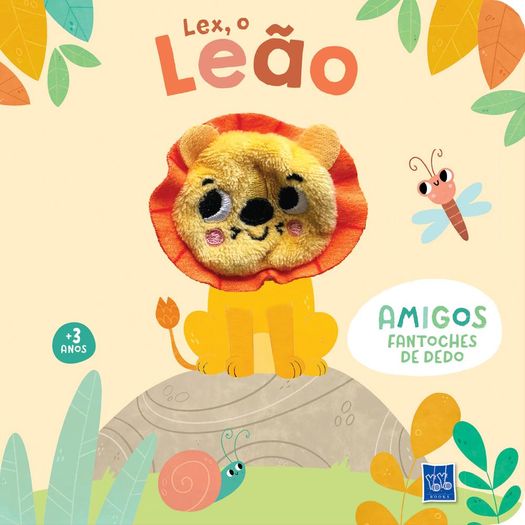 amigos fantoches de dedo - lex, o leão