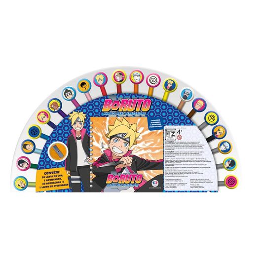 boruto - livro com atividades e desenhos para colorir