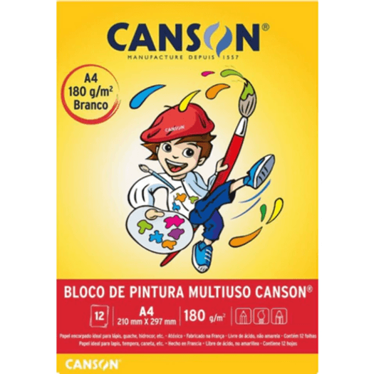 bloco desenho a4 12 folhas 180g pintura multiuso bloco desenho a4 12 folhas 180g pintura multiuso