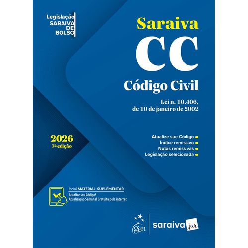código civil - legislação saraiva de bolso