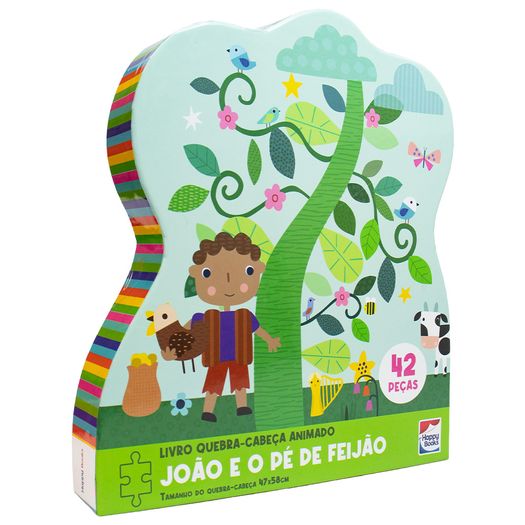 livro quebra-cabeca animado: joão e o pé de feijão livro quebra-cabeca animado: joão e o pé de feijão