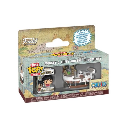 one-piece---monkey-d.-luffy-and-going-merry--bitty-pop----funko