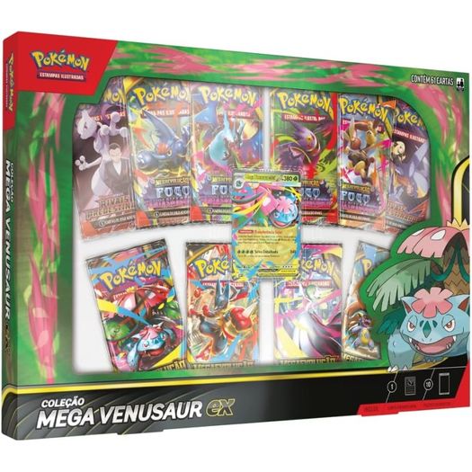 pokémon - premium box mega venusaur ex pokémon - premium box mega venusaur ex