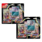 pokémon - mega evolution - phantasmal flames - 3 pack blister - inglês
