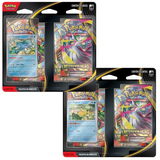 pokémon mega evolução 01  - blister quádruplo - mega evolução