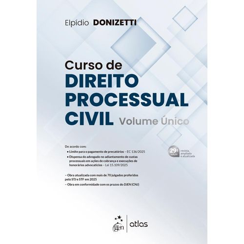 curso de direito processual civil - vol. único