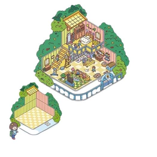 adesivo cenários 3d family 1 cena com adesivos 16x22cm adesivo cenários 3d family 1 cena com adesivos 16x22cm