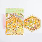 adesivo cenários 3d divertido 1 cena com adesivos 13x19cm