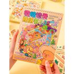 adesivo cenários 3d capivara 6 cenas com pinça 19x24cm