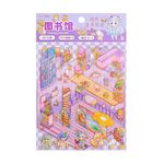 adesivo cenários 3d divertido 1 cena com adesivos 13x19cm