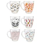 caneca 350ml vidro flux diversos modelos