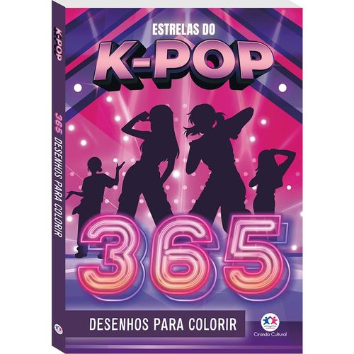 estrelas do k-pop - 365 desenhos para colorir