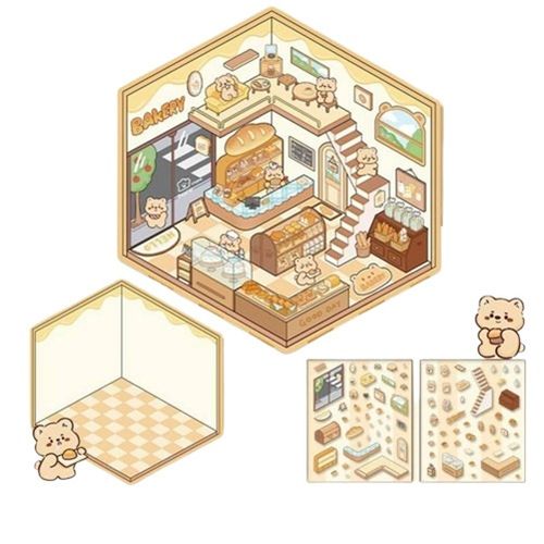 adesivo cenários 3d cutcut 1 cena 14x18cm