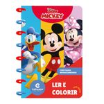 livro para colorir com discos - mickey