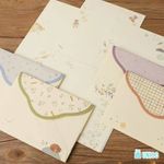 kit 6 papéis de carta e 3 envelopes animais