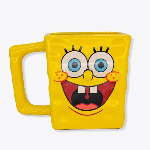 caneca 450ml formato 3d bob esponja