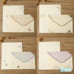 kit 6 papéis de carta e 3 envelopes animais