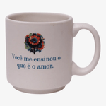 caneca 100ml mini tina mãe voce me ensinou