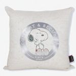 almofada fibra veludo 40x40cm snoopy