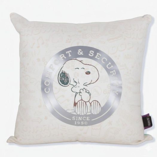 almofada fibra veludo 40x40cm snoopy almofada fibra veludo 40x40cm snoopy