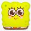 almofada formato huggy bob esponja