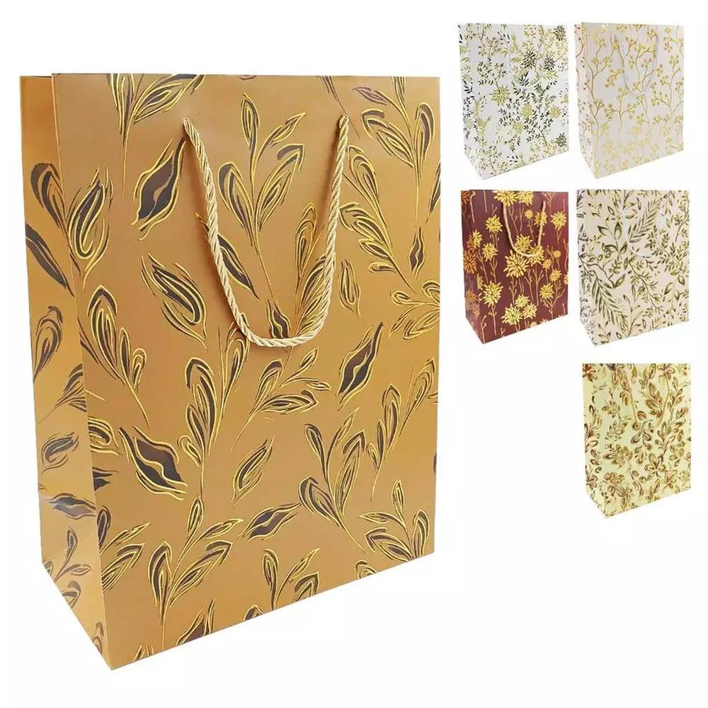 Sacola para Presente Folhas Grande