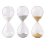 ampulheta de vidro decorativa 12cm div mod