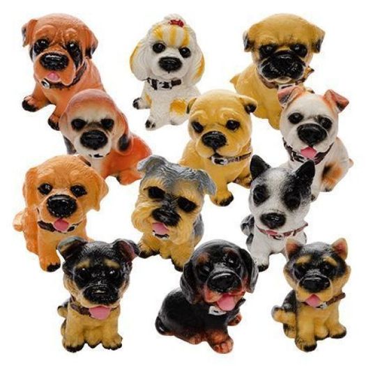 escultura decorativa cachorro mini resina diversos modelos