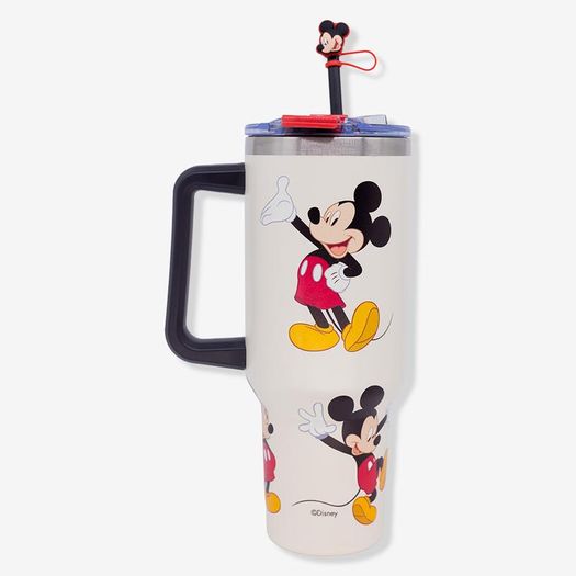 canecão tumbler 1,15l mickey mouse com canudo canecão tumbler 1,15l mickey mouse com canudo