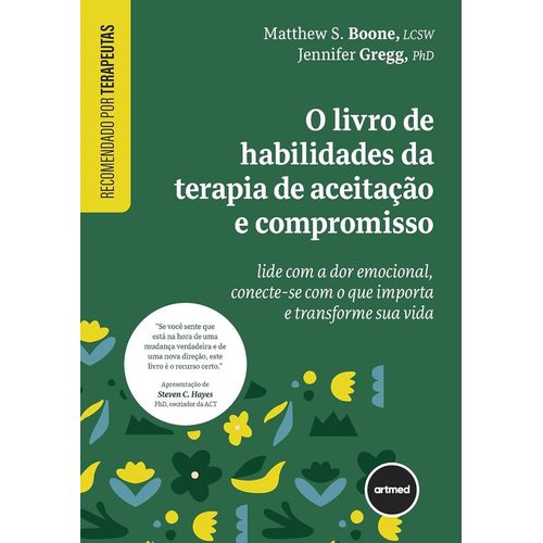 o livro de habilidades da terapia de aceitação e compromisso