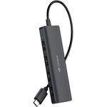 hub usb 2.0 4 portas usb-usbc (hu-c230bk) - c3tech