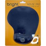mouse pad com apoio em gel - azul - bright