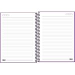 caderno universitário 10x1 160 folhas neon lilás