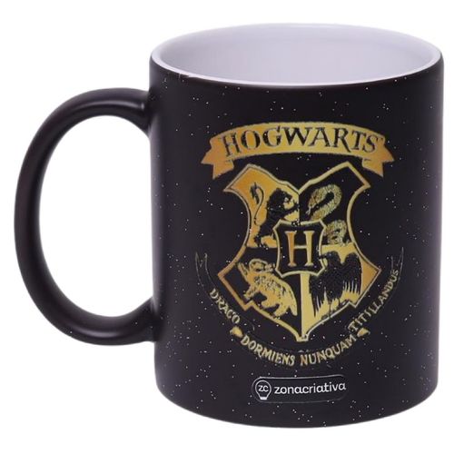 caneca magic 350ml harry potter com glitter