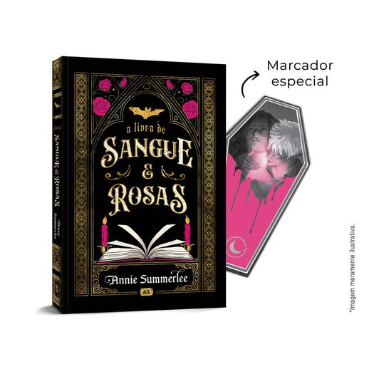 o livro de sangue e rosas com brinde