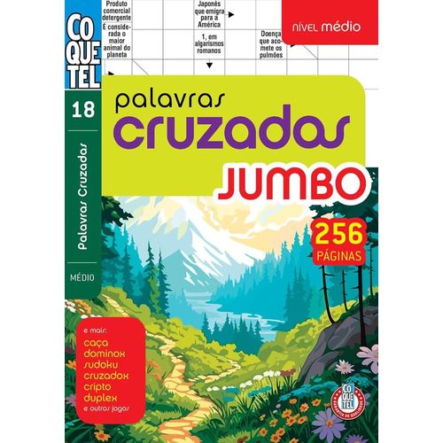 palavras cruzadas jumbo - nível médio- livro 18