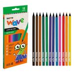 lápis de cor 12 cores wave reciclado