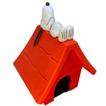luminária decorativa casinha snoopy vermelha