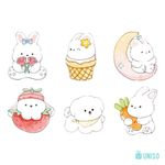 marcador de página bichinhos com 12 unidades diversos