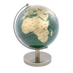 globo decorativo base metal dourado