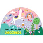 unicórnios - livro com quebra cabeça