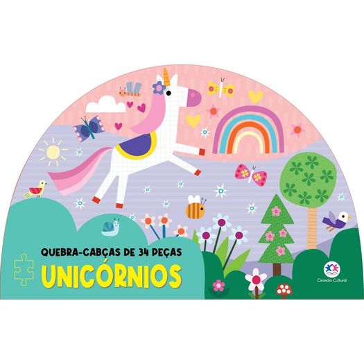 unicórnios - livro com quebra cabeça unicórnios - livro com quebra cabeça