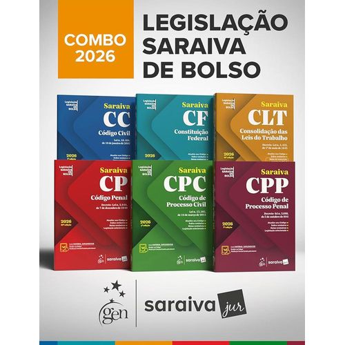 kit legislação saraiva de bolso 2026