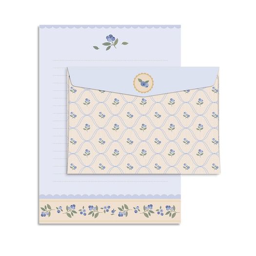 papel-de-carta-blueberry-4-folhas---envelopes papel-de-carta-blueberry-4-folhas---envelopes