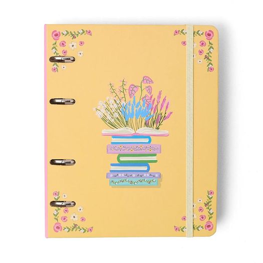 caderno criativo argolado office duo quintal literário contos a5