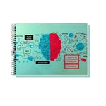 caderno cartografia espiral 60 folhas capa dura 297x210 milimetrado pauta branca