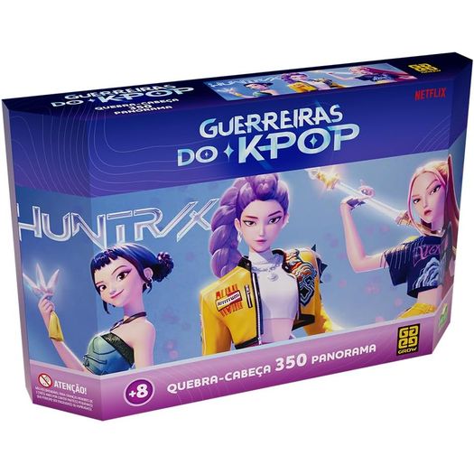 quebra cabeça 350 peças panorama guerreiras do k-pop quebra cabeça 350 peças panorama guerreiras do k-pop