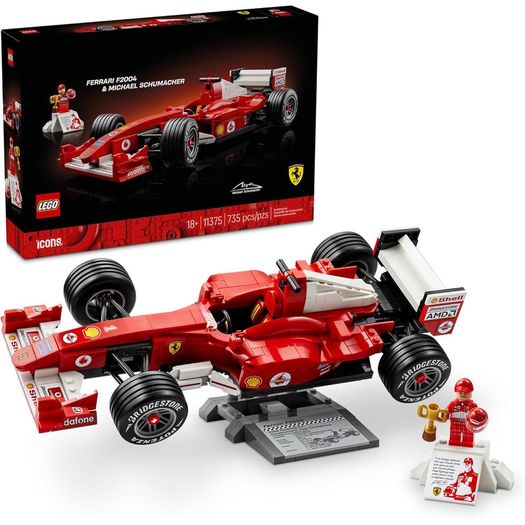 ferrari f2004 e michael schumacher (11375) - lego