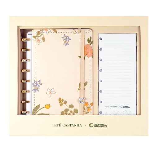 caderno inteligente a5 tetê castanha cultivo + checklist kit