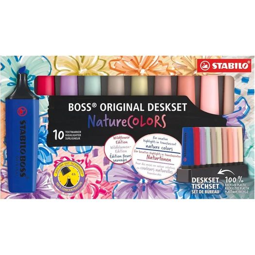 marca-texto-10-cores-nature-colors-stabilo marca-texto-10-cores-nature-colors-stabilo